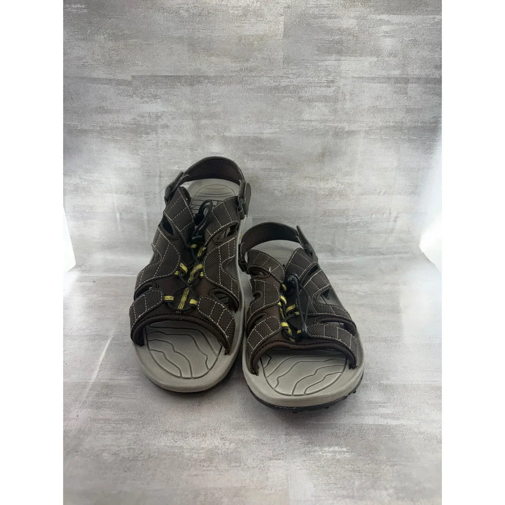 FootJoy Golf Sandals 45697 Men Brown Spiked Open Toe Adjustable Strap Sz 12M
